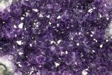Amethyst Geode Section With Metal Stand - Uruguay #153479-2